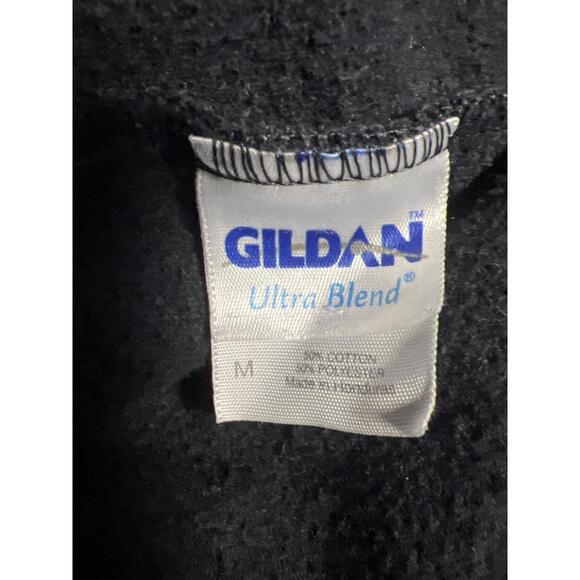 Y2K Gildan Black Sweatpants with Yellow Ranger Logo M - Picture 4 of 4